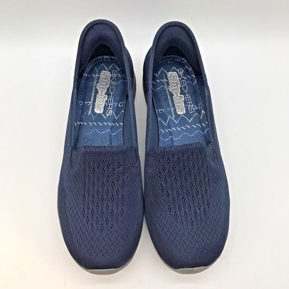 Skechers Reggae Fest 2.0 Slip-Ins Womens 9.5 Navy 158698 Hands Free Comfort Shoe - Picture 5 of 12